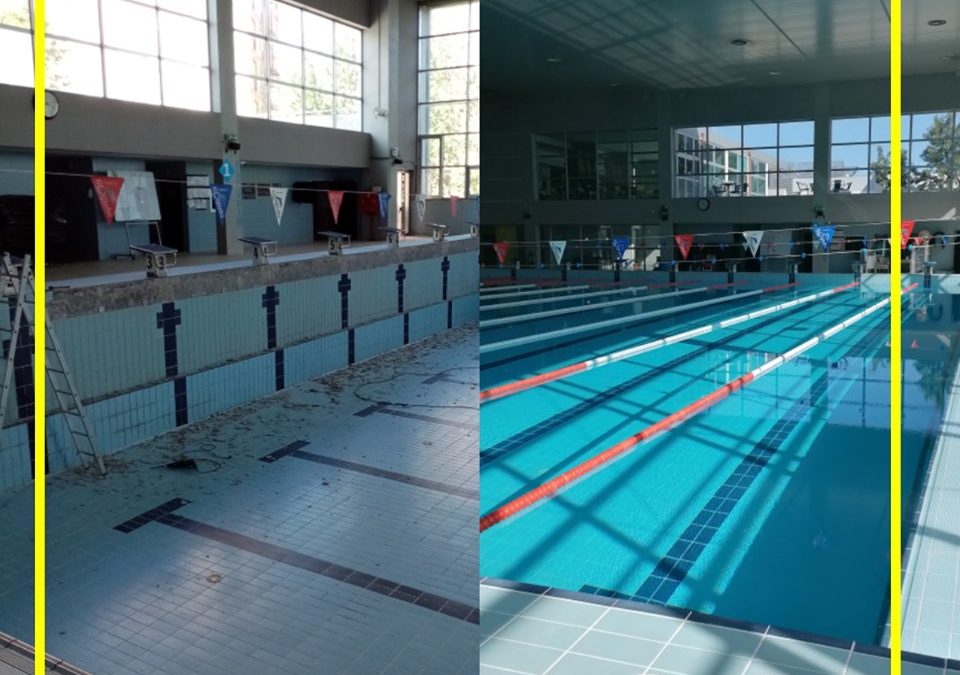 OBRAS NA PISCINA